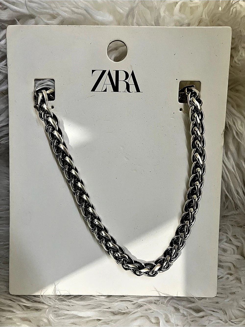 Zara Silver-Tone Chain Necklace NWT